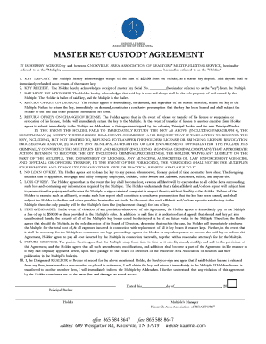 Master Key Custody Agreement