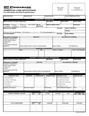Homeplus Loan Application
