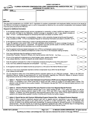 Florida Workers Compensation Addendum