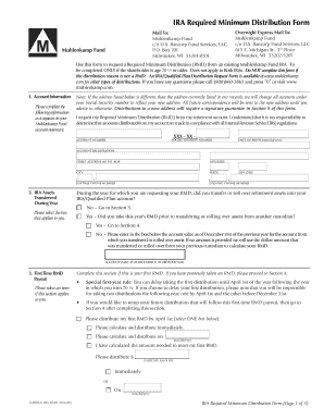 IRA Required Minimum Distribution Form