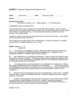 Individual Professional Development Plan
