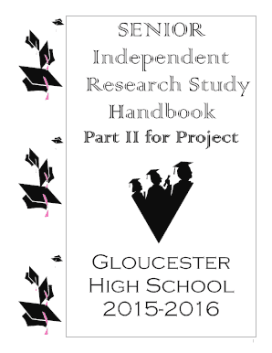 SENIOR Independent Research Study Handbook - ghs gloucester schooldesk