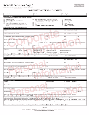 Corporate Account Application