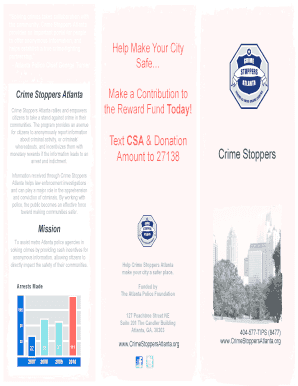 Crime Stoppers Atlanta Donation Form