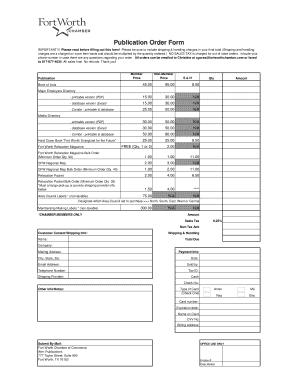 Publication Order Form
