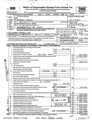 Form 990 Tax Exemption Application