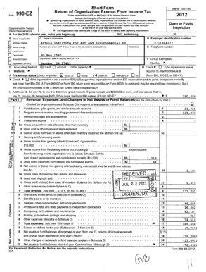 Form 990-EZ 2012