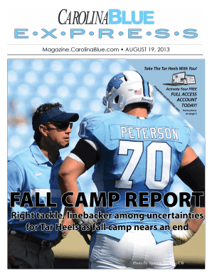 Carolina Blue Magazine Subscription Activation