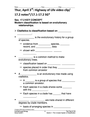 Biology Study Guide
