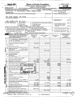 Form 990-PF 2012
