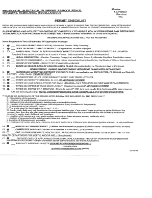 Florida Building Permit Application