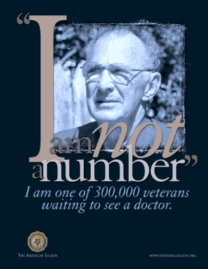 I Am Not a Number Veteran Survey