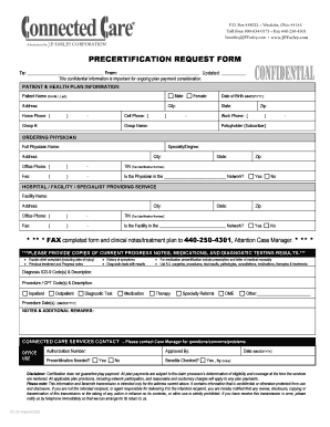 Precertification Request Form