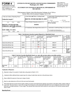 SEC Form 4 Statement of Changes in Beneficial Ownership