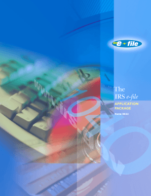 IRS e-file Application Form 8633