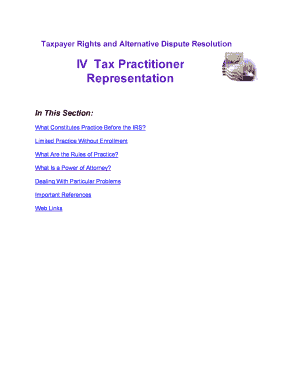 IRS Practice Rules and Representation Guidelines