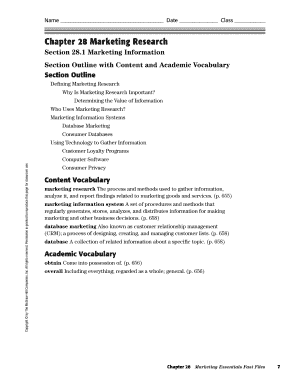 Marketing Research Study Guide