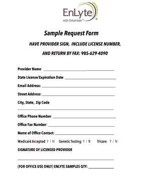 Provider Request Form