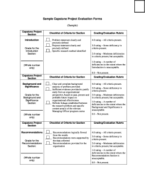 School presentation pdf - Sample Capstone Project Evaluation Forms - usfa fema