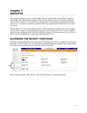 CDBG Receipt Form