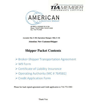 Broker-Shipper Transportation Agreement