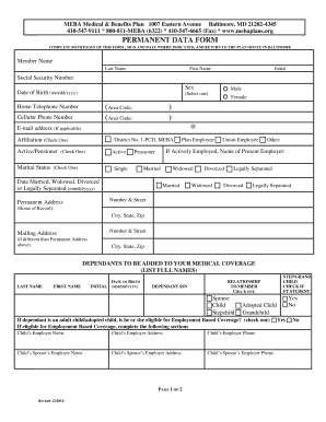 Applicant Change of Affiliation Form
