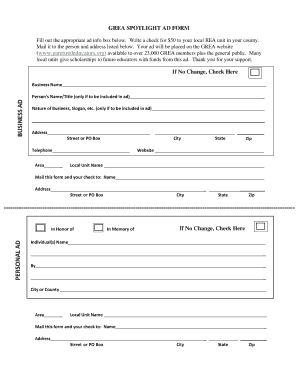 GREA Spotlight Ad Form