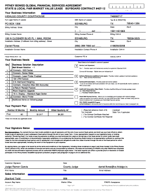 Pitney Bowes Global Financial Services Lease Agreement