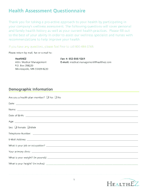 Health Assessment Questionnaire