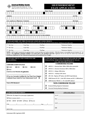 AWS Endorsement Exam Application