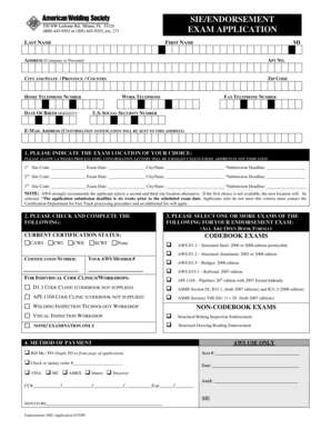 AWS Endorsement Exam Application