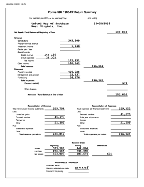 Form 990 2011