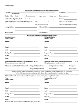 Student Enrollment Form