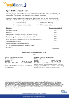 Fax Referral Form for Sleep Study