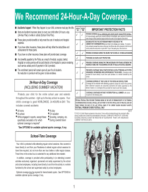 24-Hour-A-Day Student Accident Insurance Application