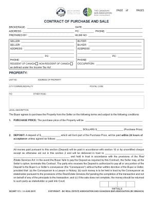 Contract of Purchase and Sale