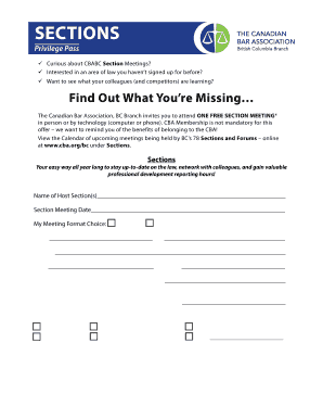 CBABC Section Meeting Registration