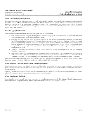 Disability Insurance Claim Form