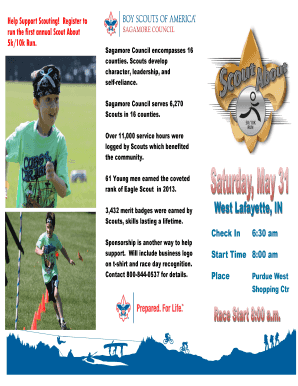 Scout About Run Registration Form