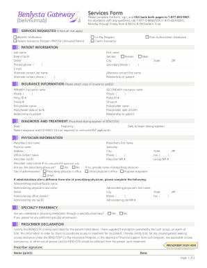 BENLYSTA Services Request Form