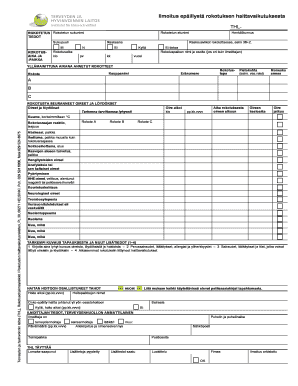 Finnish Vaccination Adverse Reaction Report Form