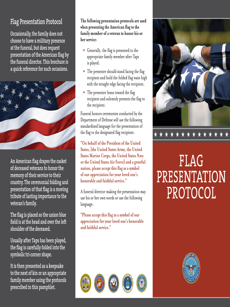 Fillable Online Flag Presentation Protocol Fax Email Print pdfFiller