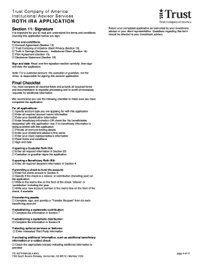 Roth IRA Application