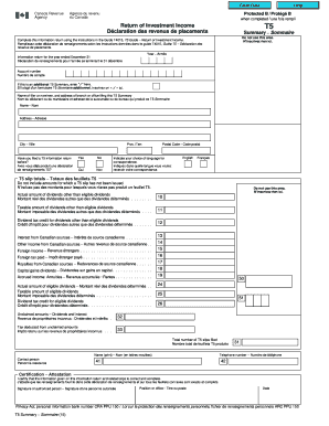 T5 Return of Investment Income