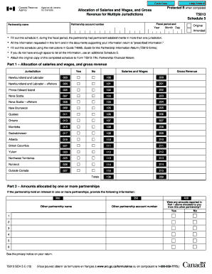 T5013 Schedule 5 Form