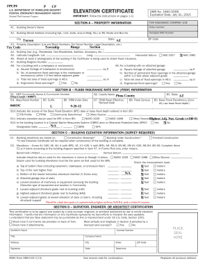 FEMA Elevation Certificate