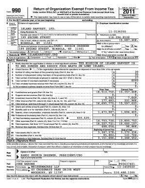 Form 990 Return of Organization Exempt From Income Tax