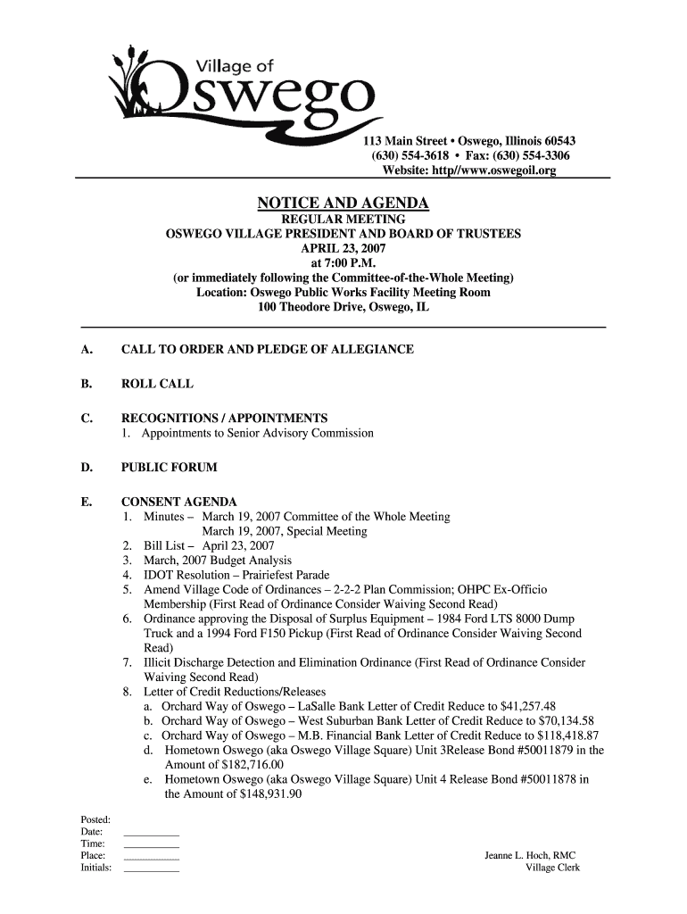 RECOGNITIONS APPOINTMENTS - oswegoil Preview on Page 1