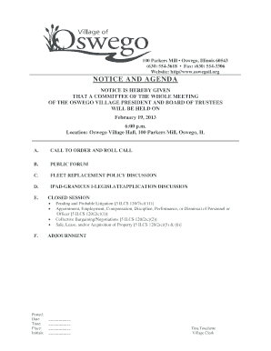 FLEET REPLACEMENT POLICY DISCUSSION