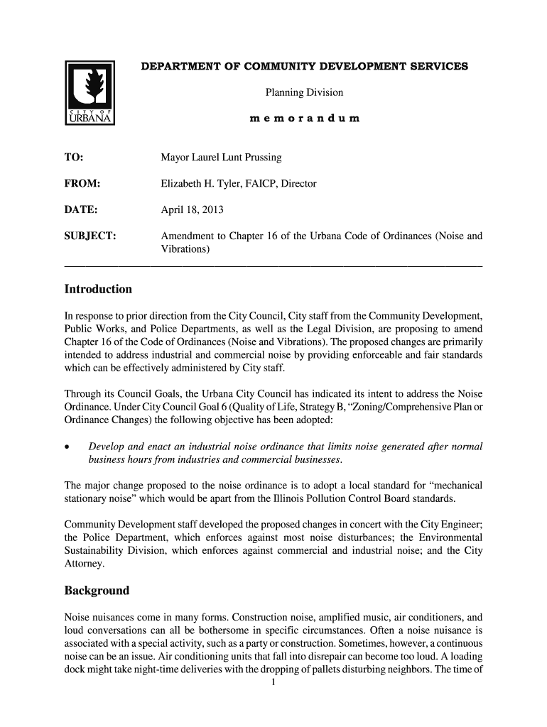 Ordinance Amending Chapter Sixteen of the - City of Urbana - urbanaillinois Preview on Page 1